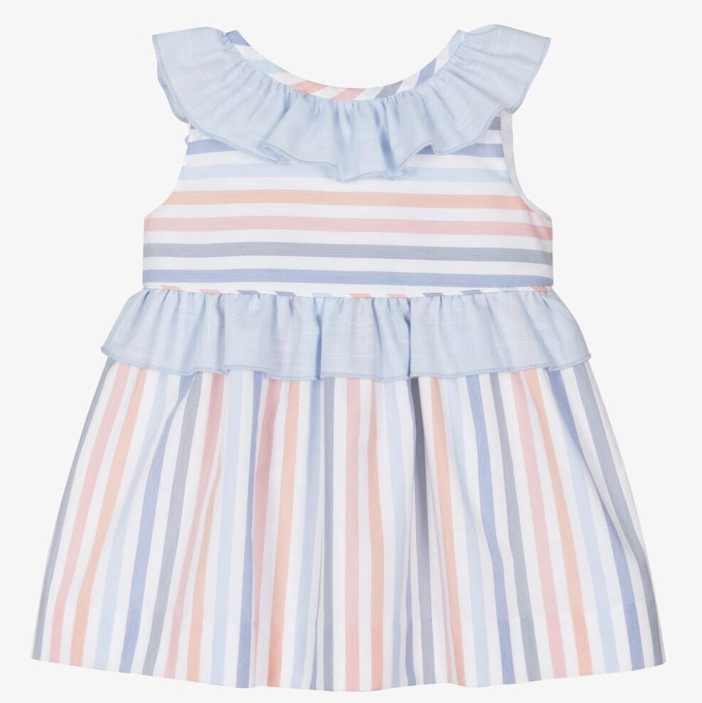 Miranda Baby Girls Striped Cotton Dress