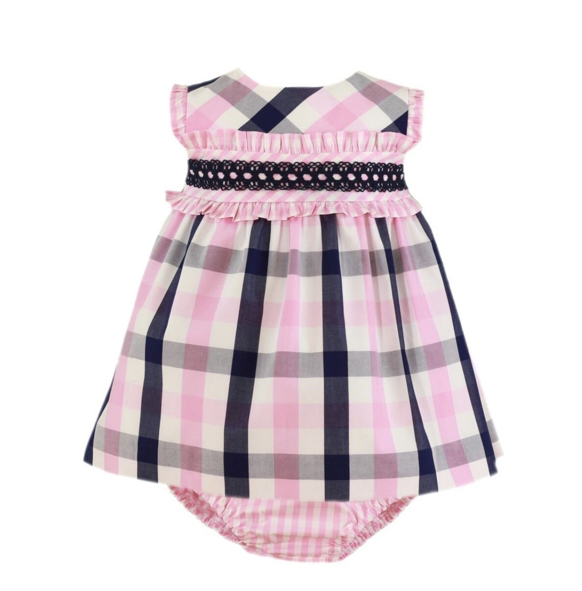Miranda Baby Checked Dress with Pants, Size: 3 mth