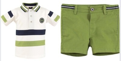Miranda Baby Boys Polo Shorts Set
