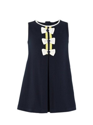 Miranda/Nel Blu Girls Navy Dress