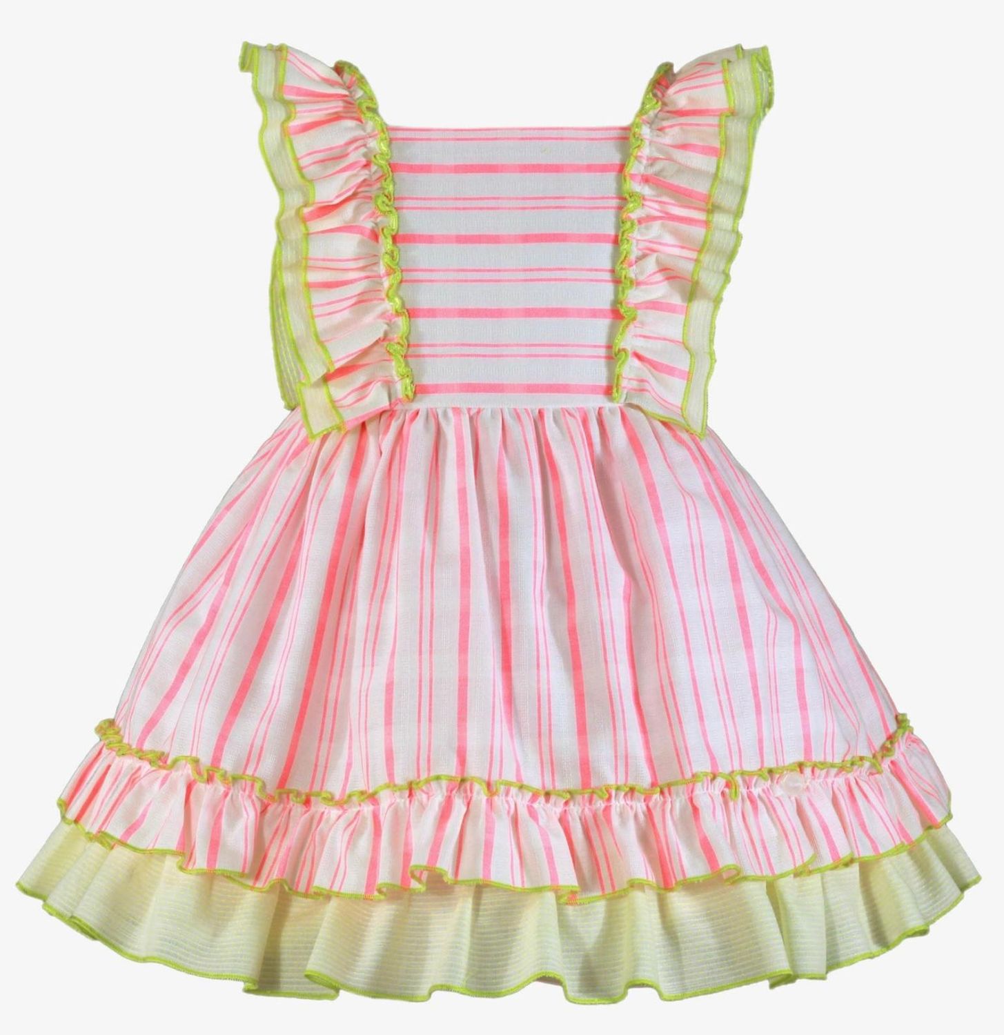 Miranda Girls Florescent Multi Coloured Dress