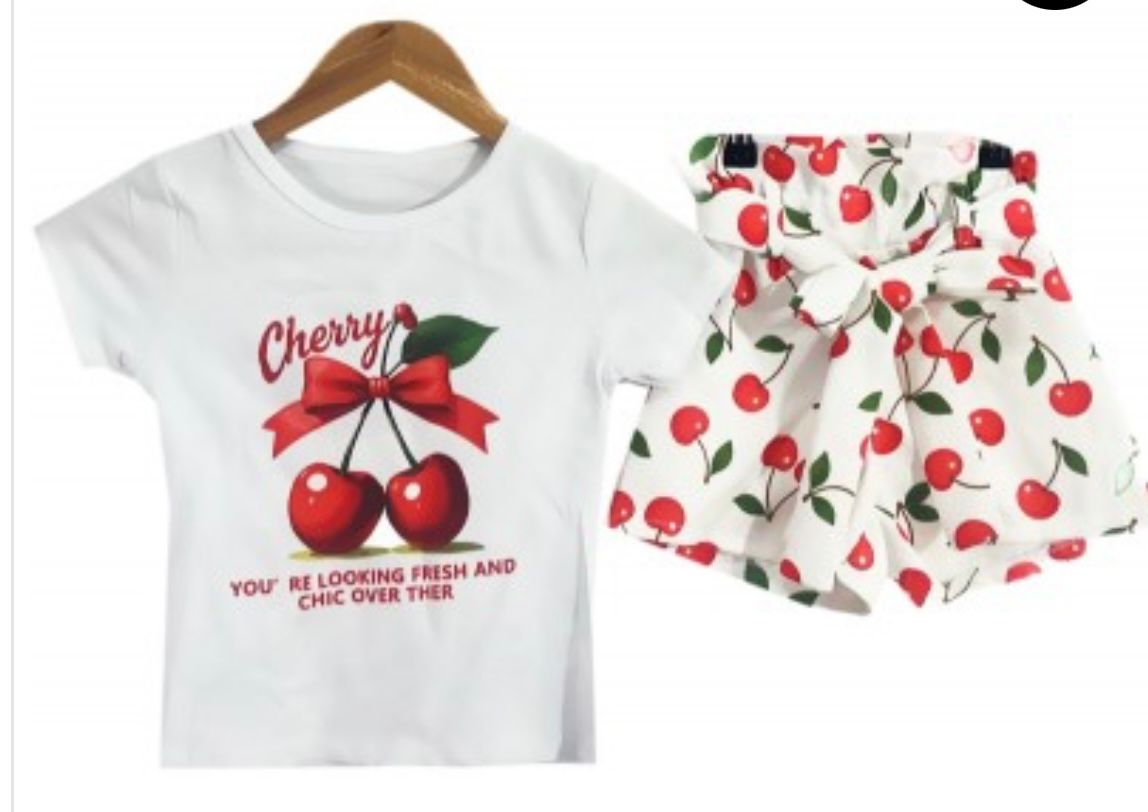 Girls shorts set