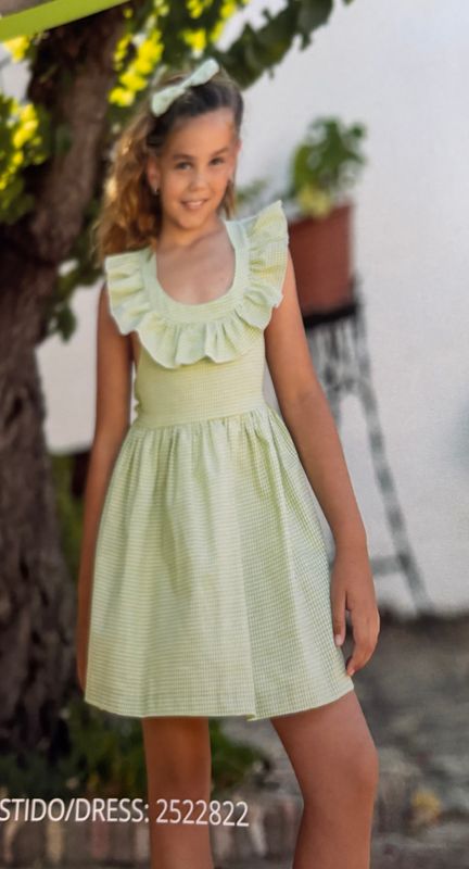 Babine Girls gingham checked dress Babine Girls gingham checked dress