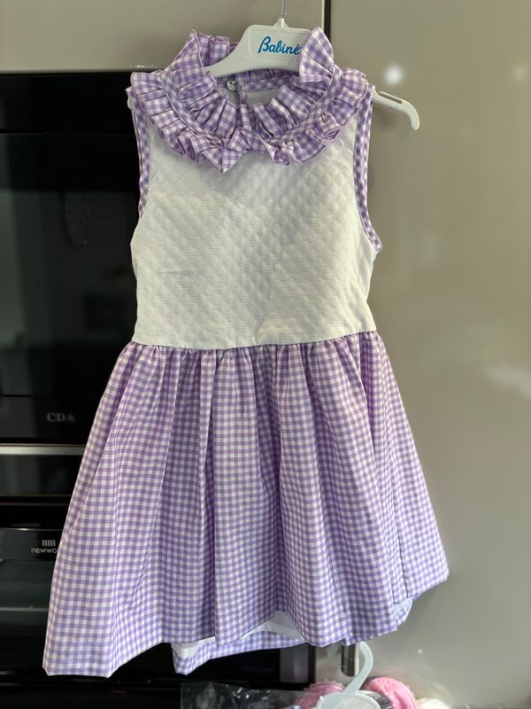 Babine Girls gingham check dress