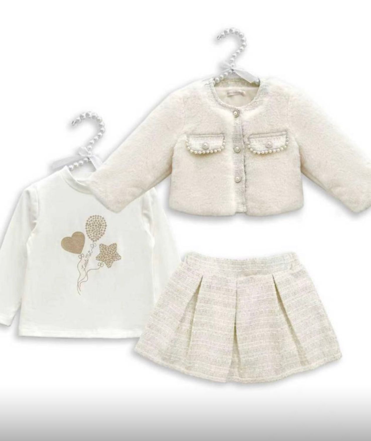 GIRLS 3 piece skirt set