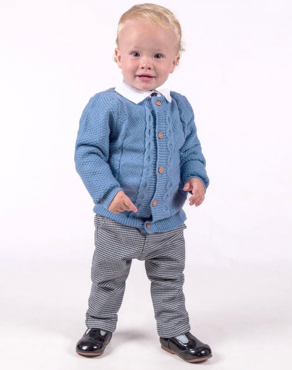 BEAU KID Boys Blue Cotton Trouser Set