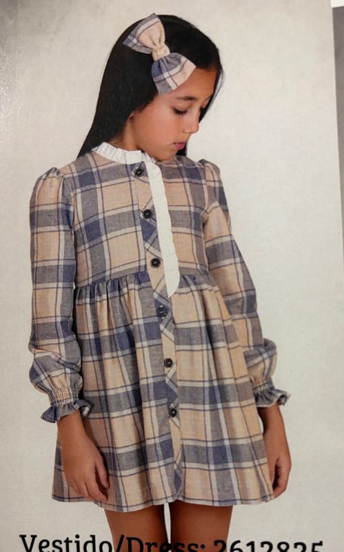 Babine Girls Checked Dress