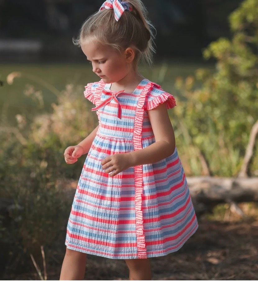 Rochy Girls Fluor Neon Multi Coloured Dress