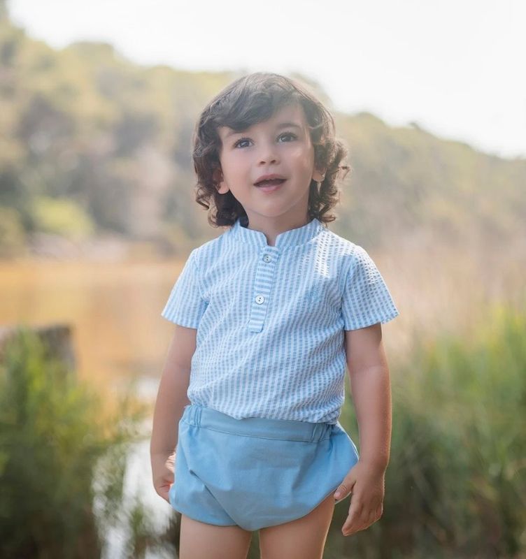 Rochy Boys Fluor Baby Blue Shorts & Shirt