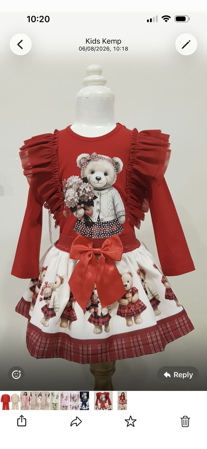 NEW IN Girls Teddy Skirt Set NEW IN Girls Teddy Skirt Set