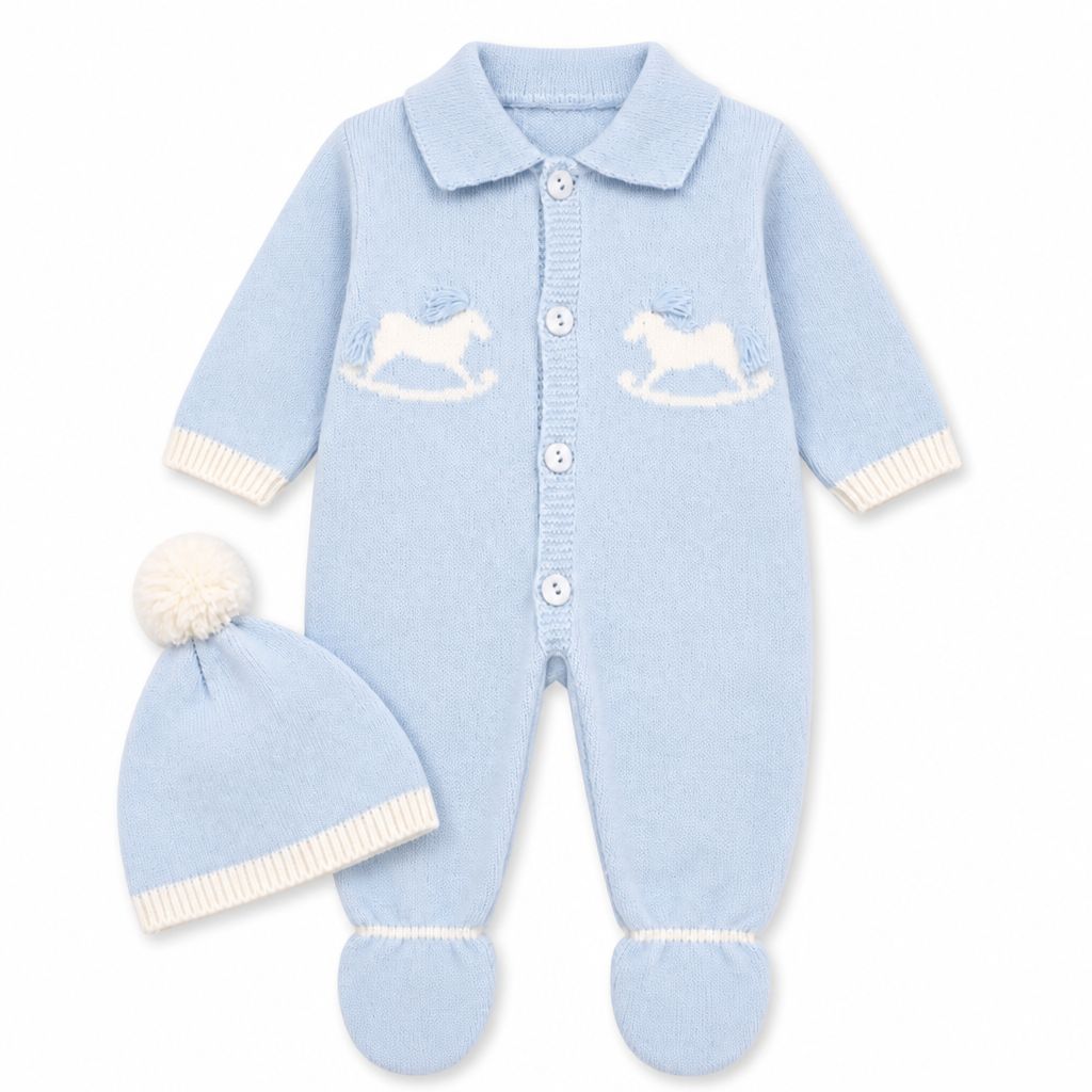 Baby Boys Sky Blue Romper Baby Boys Sky Blue Romper
