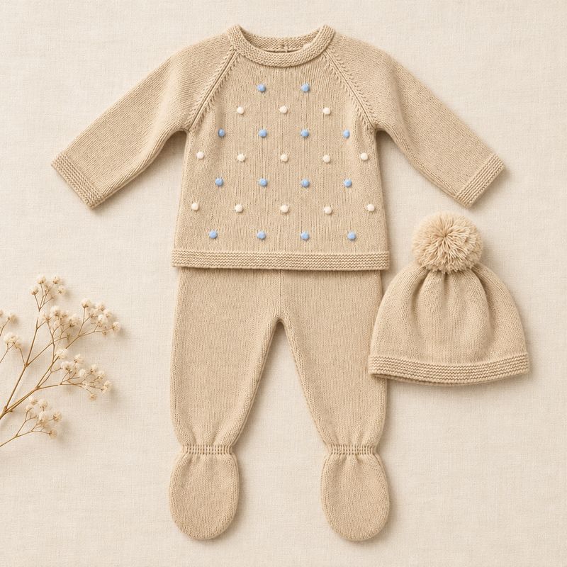 Baby boys knitted set