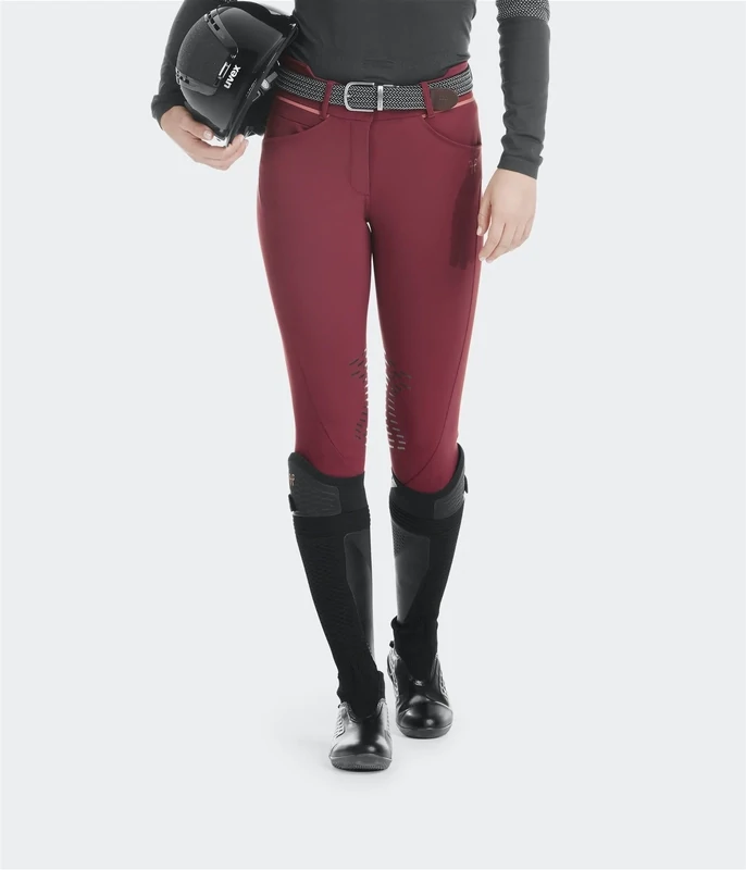 Pantalon X-Design Horse Pilot pour femmes Darkred