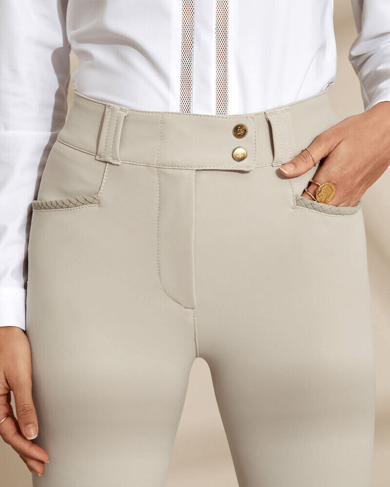 Kit New - Shaping riding pants with grip Dada Sport Beige