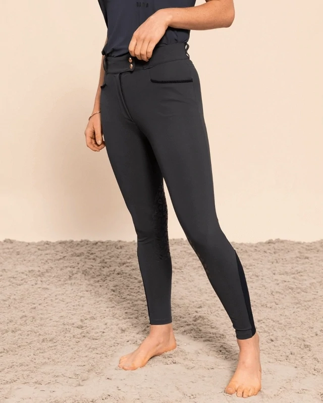 Kit - Riding pants with knee grip Dada Sport  Charcoal Grey