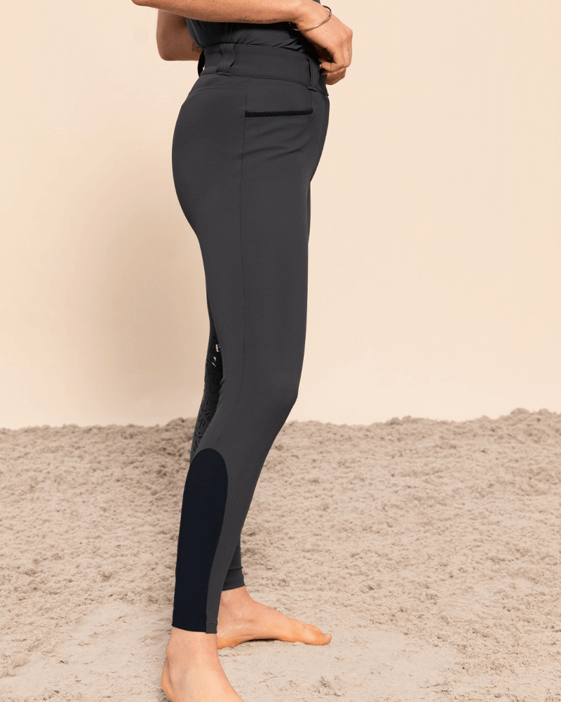 Kit - Riding pants with knee grip Dada Sport  Charcoal Grey