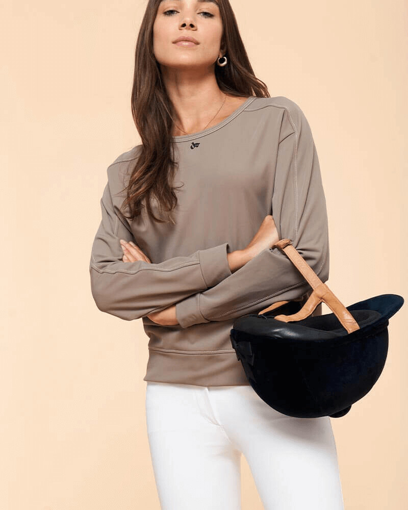 Chalito - Sweatshirt technique Dada Sport Marron Glacé