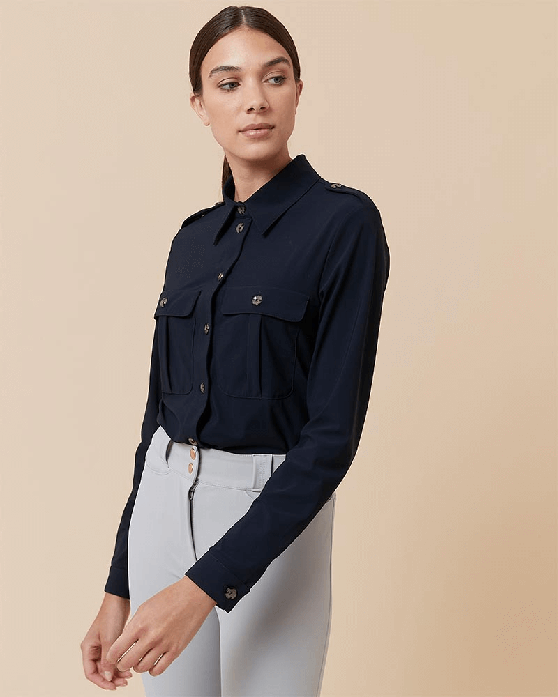 Hattina - Technical riding shirt Dada Sport Navy