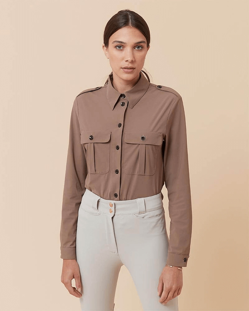 Hattina - Technical riding shirt Dada Sport Moka