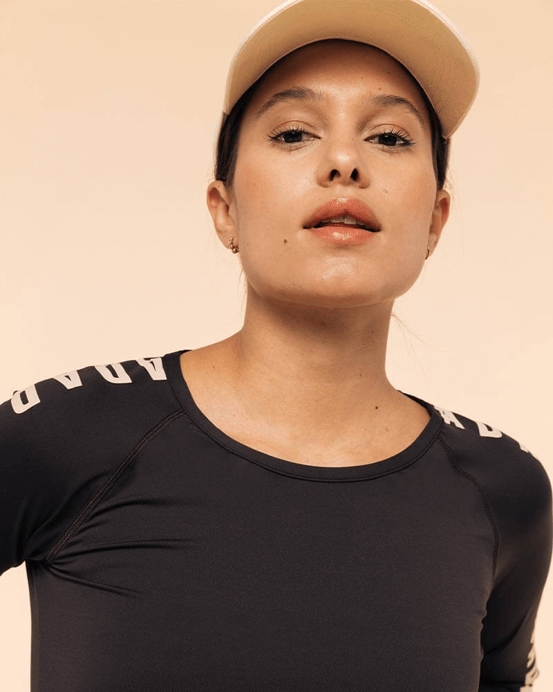 Izzy ML - Technical T-Shirt Dada Sport Dark Brown