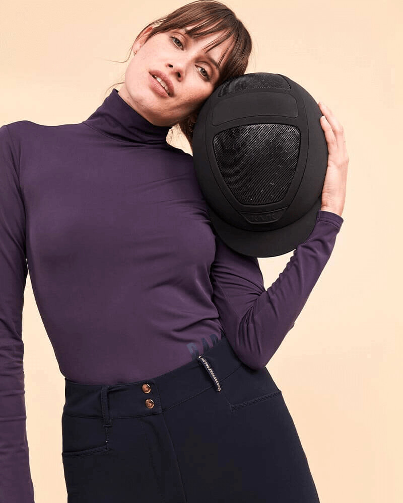Consul - T-shirt technique col montant Dada Sport Prune