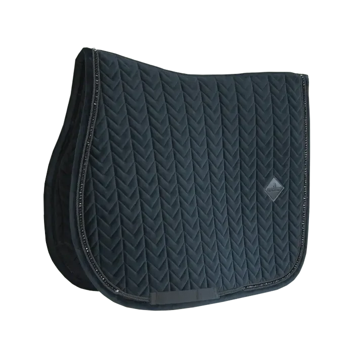 Saddle Pad Velvet Pearls Jumping Kentucky 42590 Black