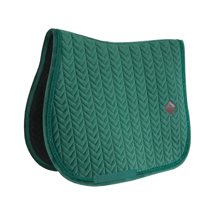 Saddle Pad Velvet Pearls Jumping Kentucky 42590 Pine Green