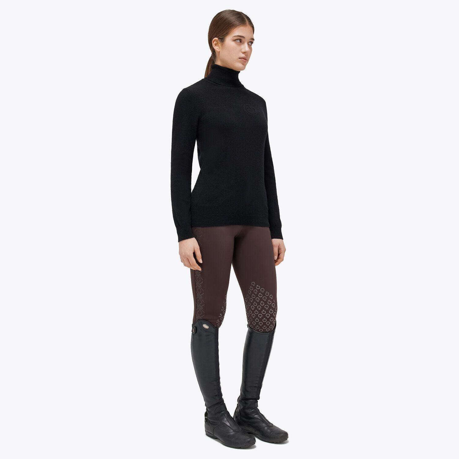 Pull à col roulé Femme Cavalleria Toscana MAD130 Black