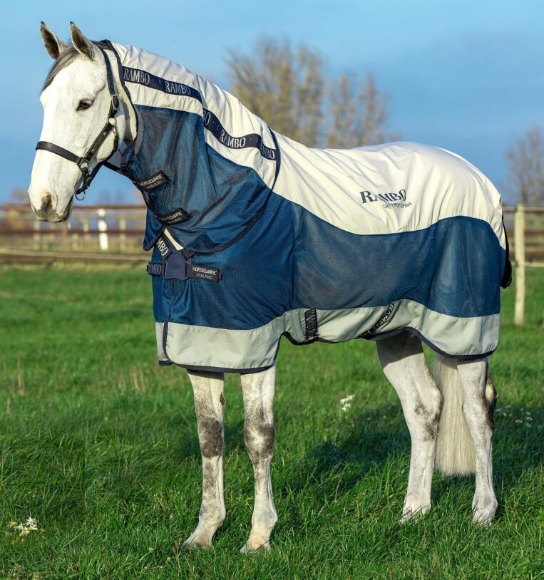 Rambo® Summer Series Turnout - Disc Front 0g Outer with 100g Liner Horseware AAATKS