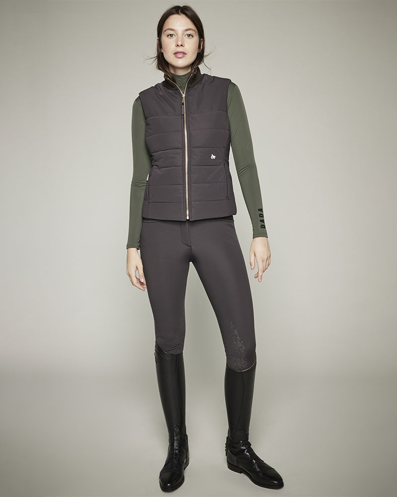 Delaunay Sleeveless Down Jacket Dada Sport dark brown