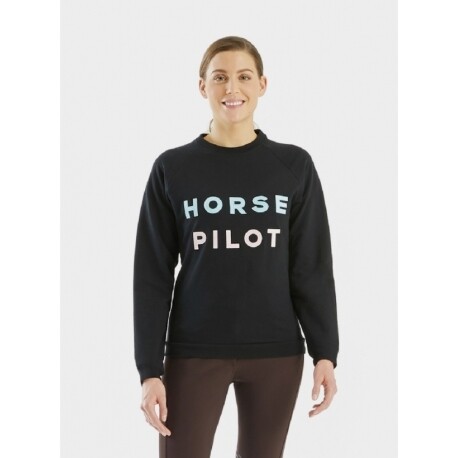 Team Sweat Woman Horse Pilot Black