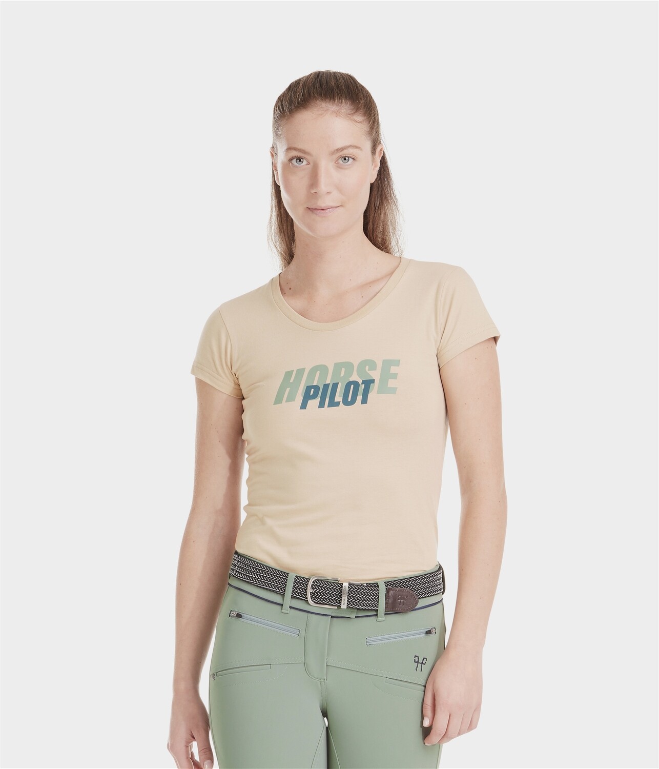 Team Shirt Woman Horse Pilot Sand