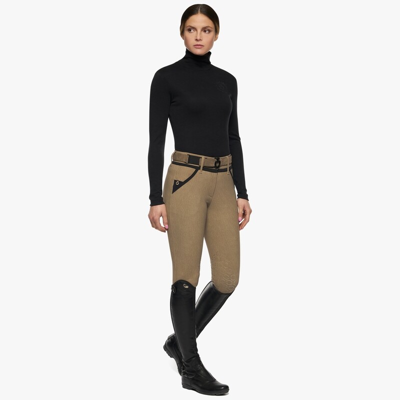 Polo col roulé Femme Cavalleria Toscana POD306 Polo col roulé Femme Cavalleria Toscana POD306