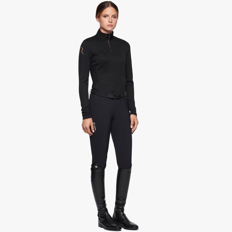 Polo Revo Wool Cavalleria Toscana POD300 black Polo Revo Wool Cavalleria Toscana POD300 black
