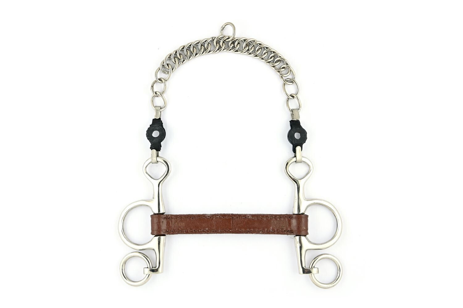 Mors  Pelham Cuir Droit  Jump'In