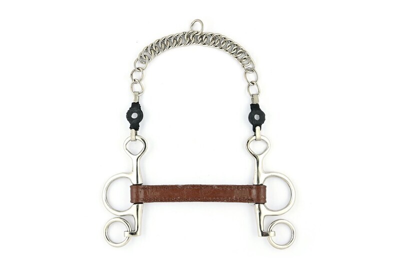 Mors Pelham cuir droit  Jump'In