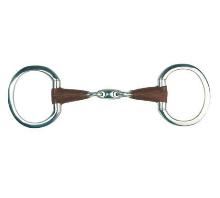 Mors Olive Cuir  double brisure Metalab 002521