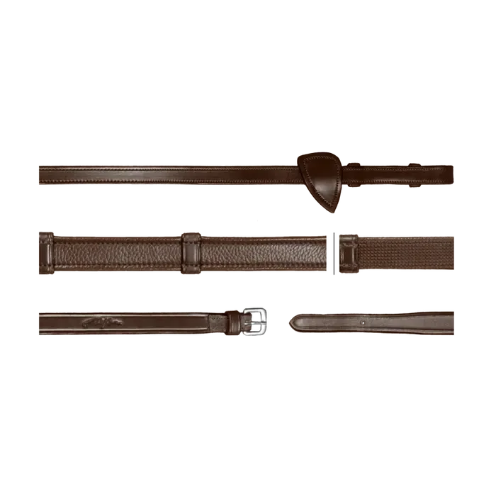 5/8" Hunter Reins With 7 Leather Loops