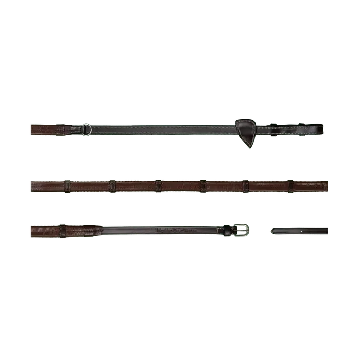 Rênes Howlett Caoutchouc 1/2" Avec 7 Arretoirs   Dy'On  NE05T