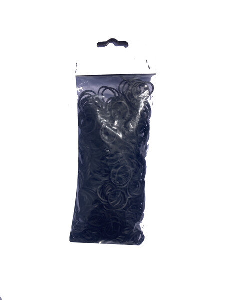 Sachet de 500 élastiques à natter H.F.I noir