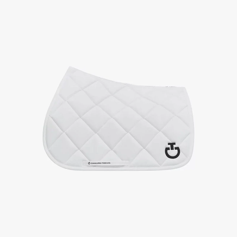 Diamond Quilted Jersey Jumping Saddle Pad  Cavalleria Toscana SOT051 0101