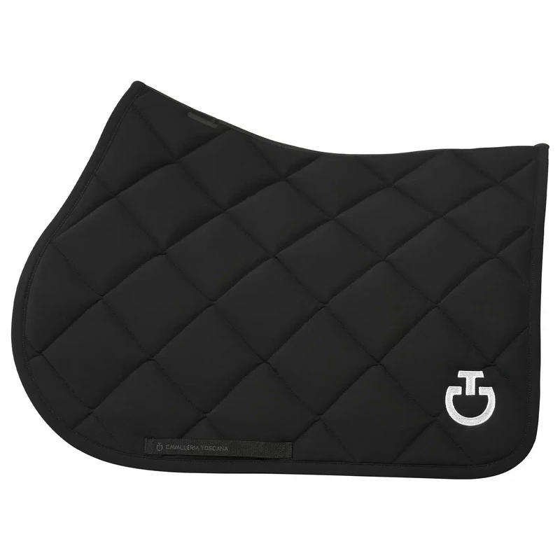 Diamond Quilted Jersey Jumping Saddle Pad  Cavalleria Toscana SOT051 9999