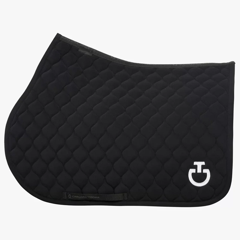 Circular-quilted jumping saddle pad  Cavalleria Toscana SOT053 9999