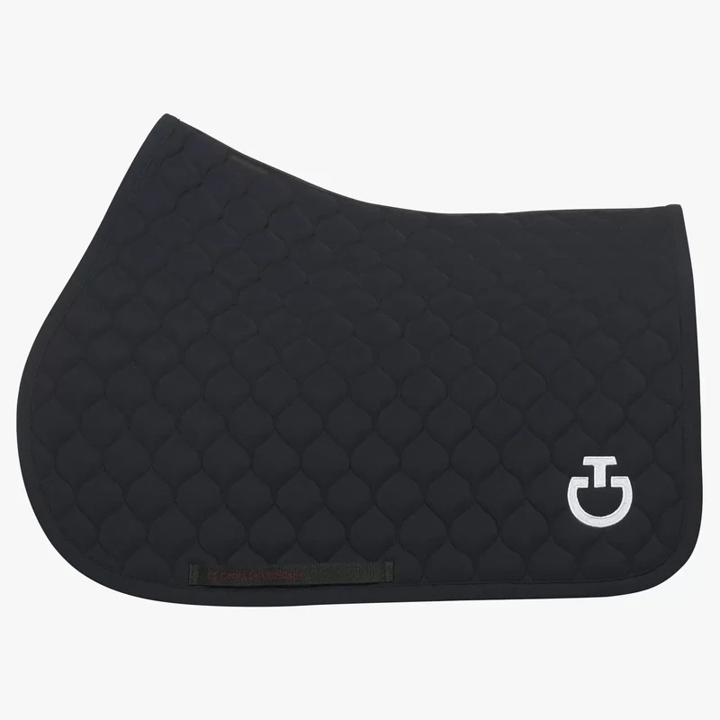 Circular-quilted jumping saddle pad  Cavalleria Toscana SOT053 7979
