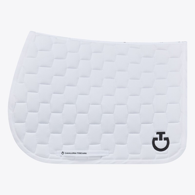 Quilted cotton saddle pad  Cavalleria Toscana SOT069 0101