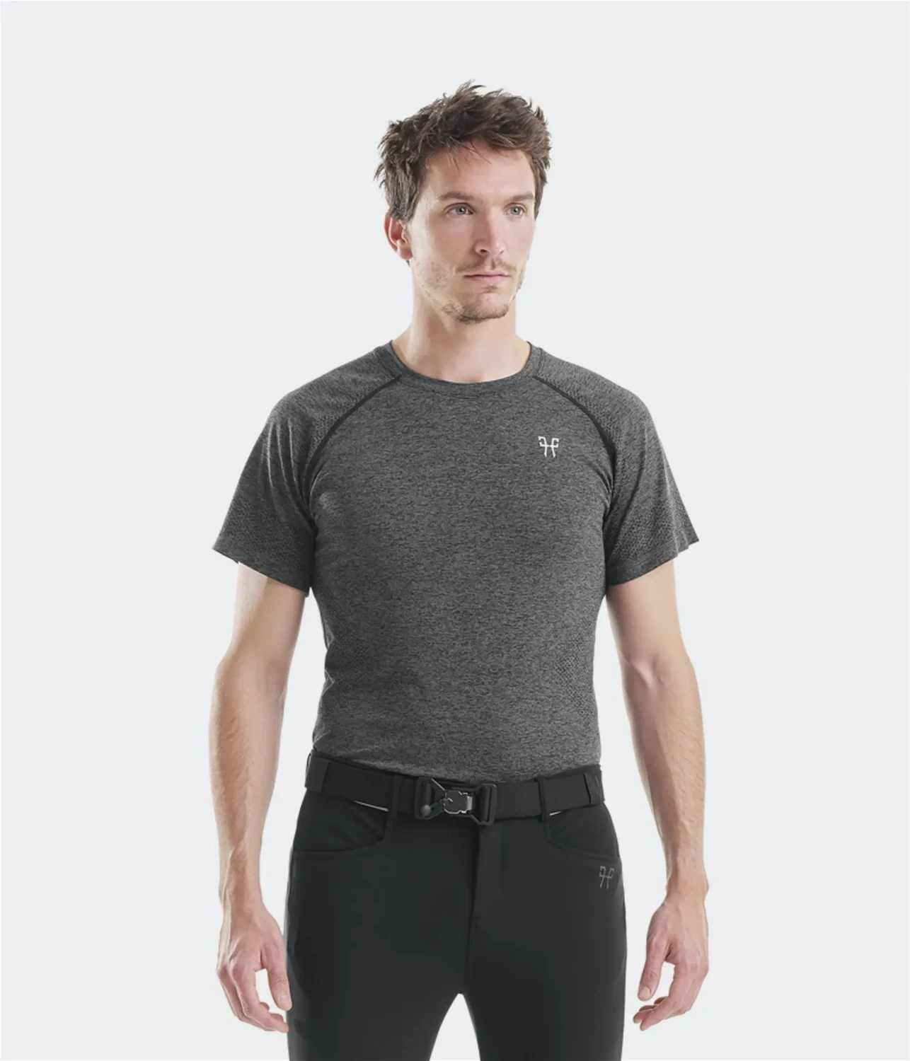 T-shirt Revolution Homme Horse Pilot Grey