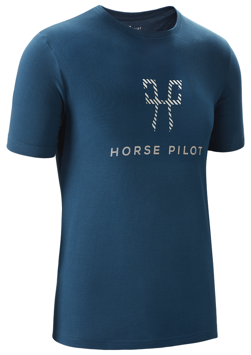 Team T-shirt homme Horse Pilot navy