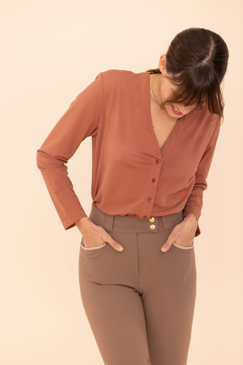 Arqana - Microperforated shirt Dada Sport Bois de cedre