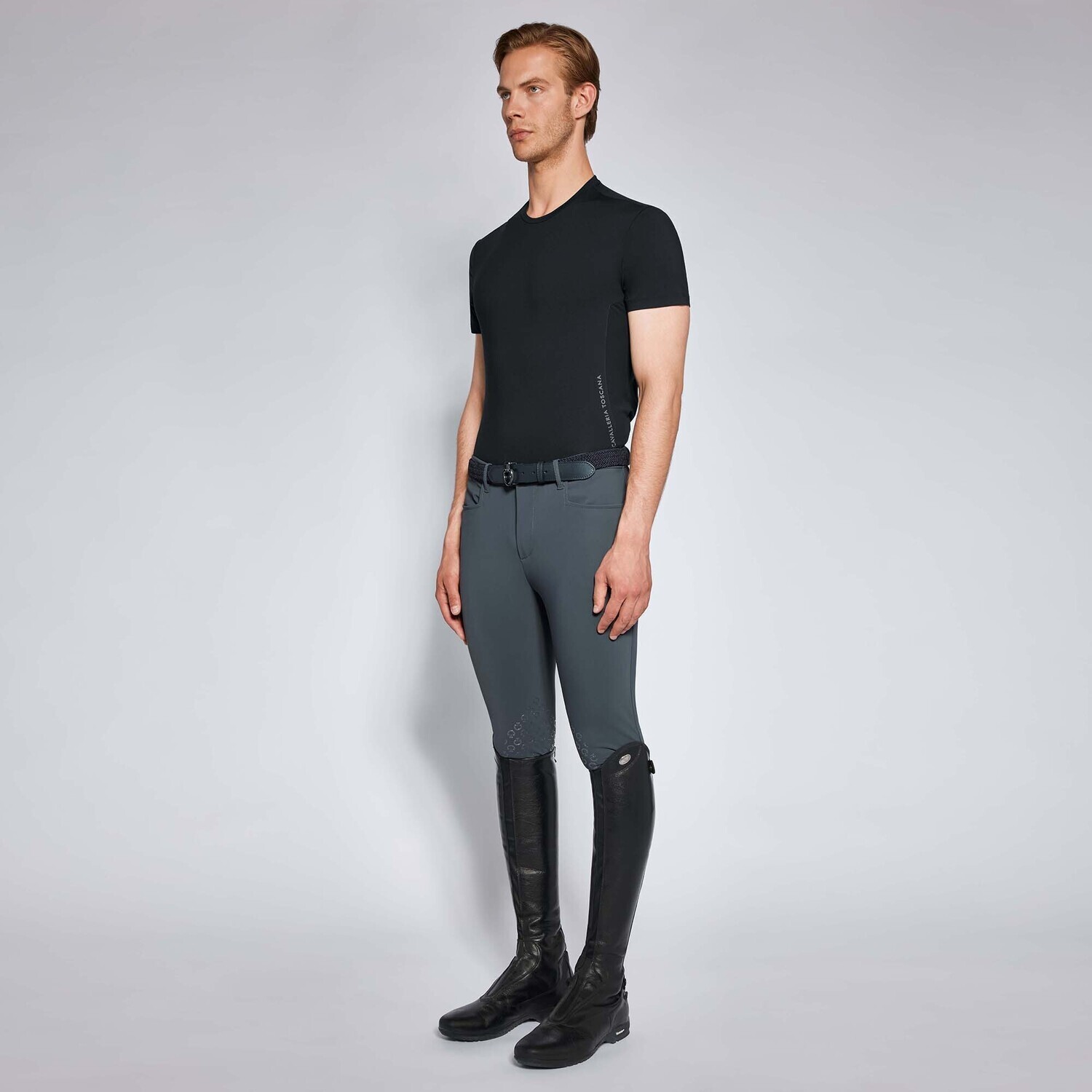 t-shirt man Cavalleria Toscana TSU080 black