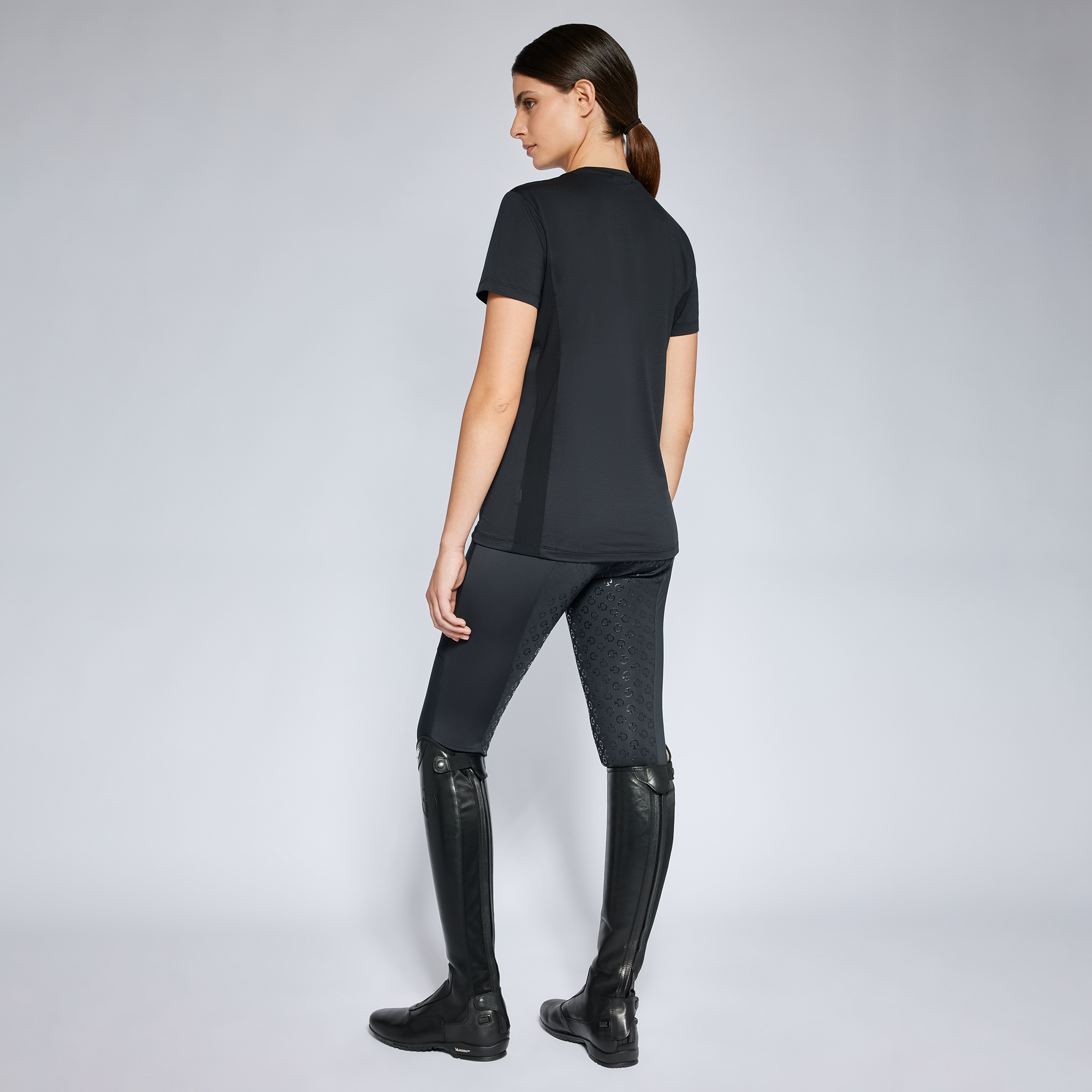 T-shirt Mesh Woman Cavalleria Toscana TSD077 black